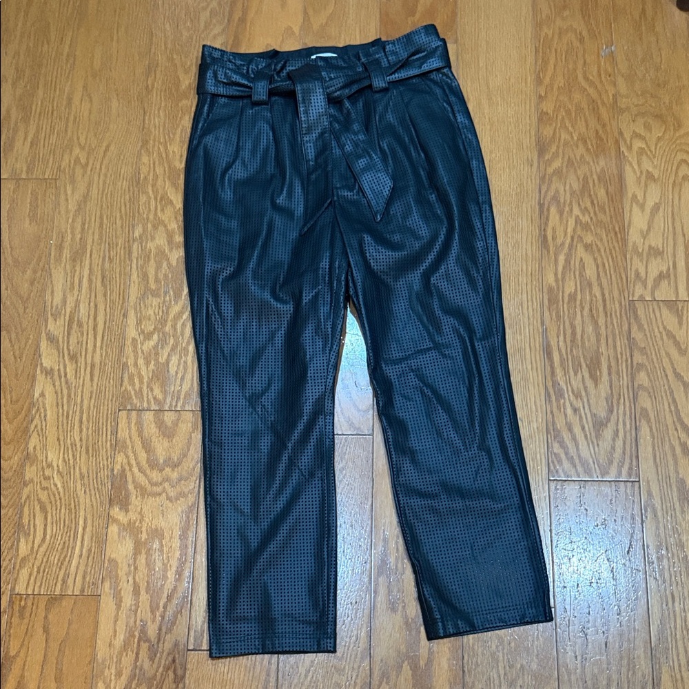 Good American Faux Leather Trouser Size 6.